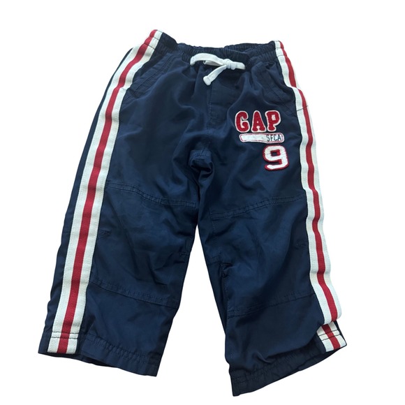 Baby Gap Toddler 2 Years Navy Blue Track Pants Athletic Stripe - Picture 1 of 5